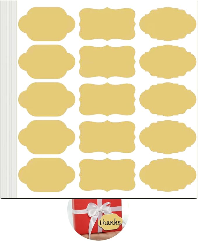 450pcs Label Stickers, Gift Tag Stickers, Name Tags, Self-Adhesive Writable by Unknown