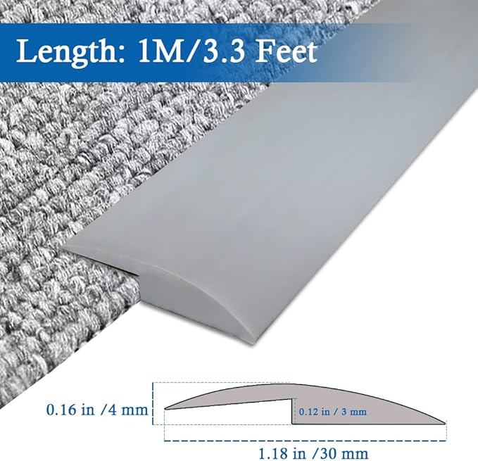 Floor Transition Strip Self Adhesive Carpet & Flooring Transitions Edging Trim - Image 2