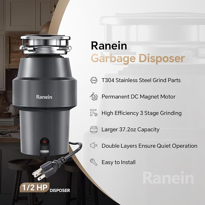 Upgraded 1/2 HP Garbage Disposal - Image 2