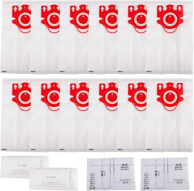 12 Pack FJM Dust Bags + 2 Pack Filters Replacement by Ying-ti