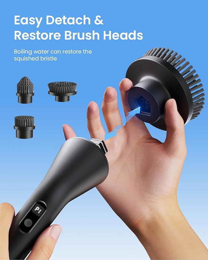 Leebein Electric Spin Scrubber, 2025 Upgraded Cordless Cleaning Brush Scrubber - Image 5