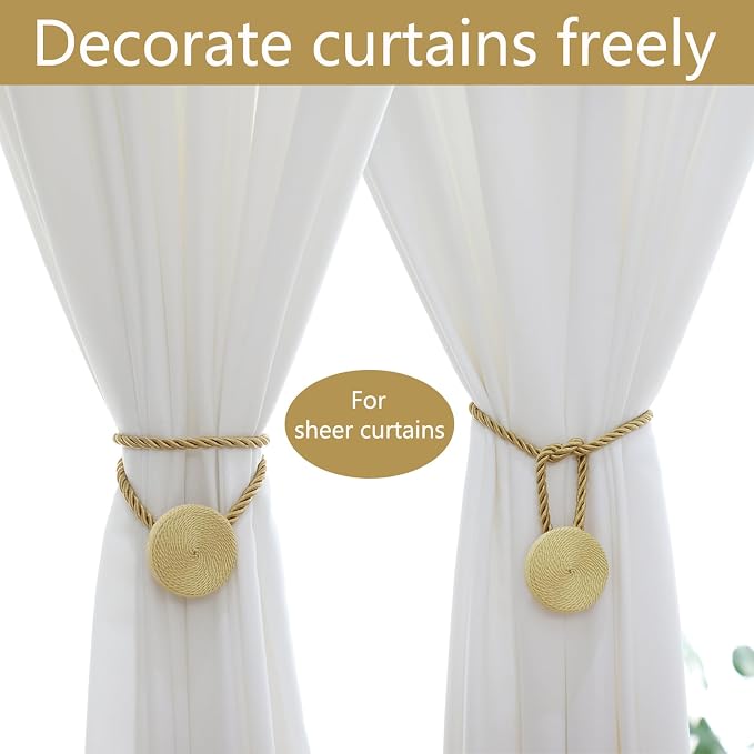 Magnetic Curtain Tiebacks - 12mm Magnetic Tie Backs - Image 4