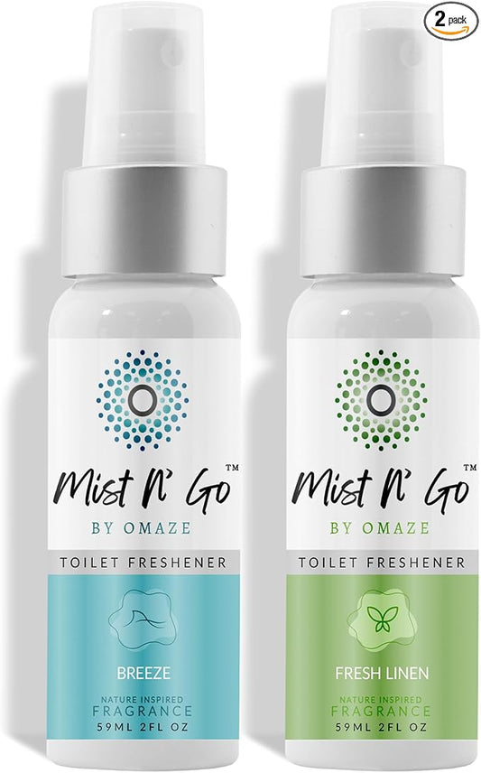 Mist N' Go by Omaze Travel Toilet Odor Eliminator by MISTNGO