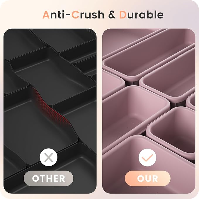A-LuGei 【28PCS】 Drawer Organizer, Bathroom Organizers and Storage, Makeup - Image 7