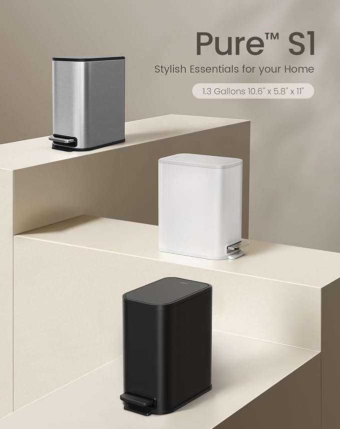 Cesun Small Bathroom Trash Can - Image 7