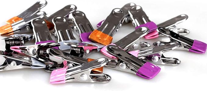 Stainless Steel Clothes Pins: 30 Packs Metal Beach Towel Clips, Pool Cover Clips - Image 4