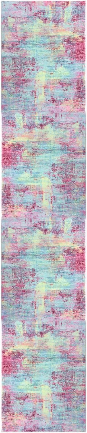 IOHOUZE Abstract Runner Rug 2x10 Ft Washable Runners - Image 9