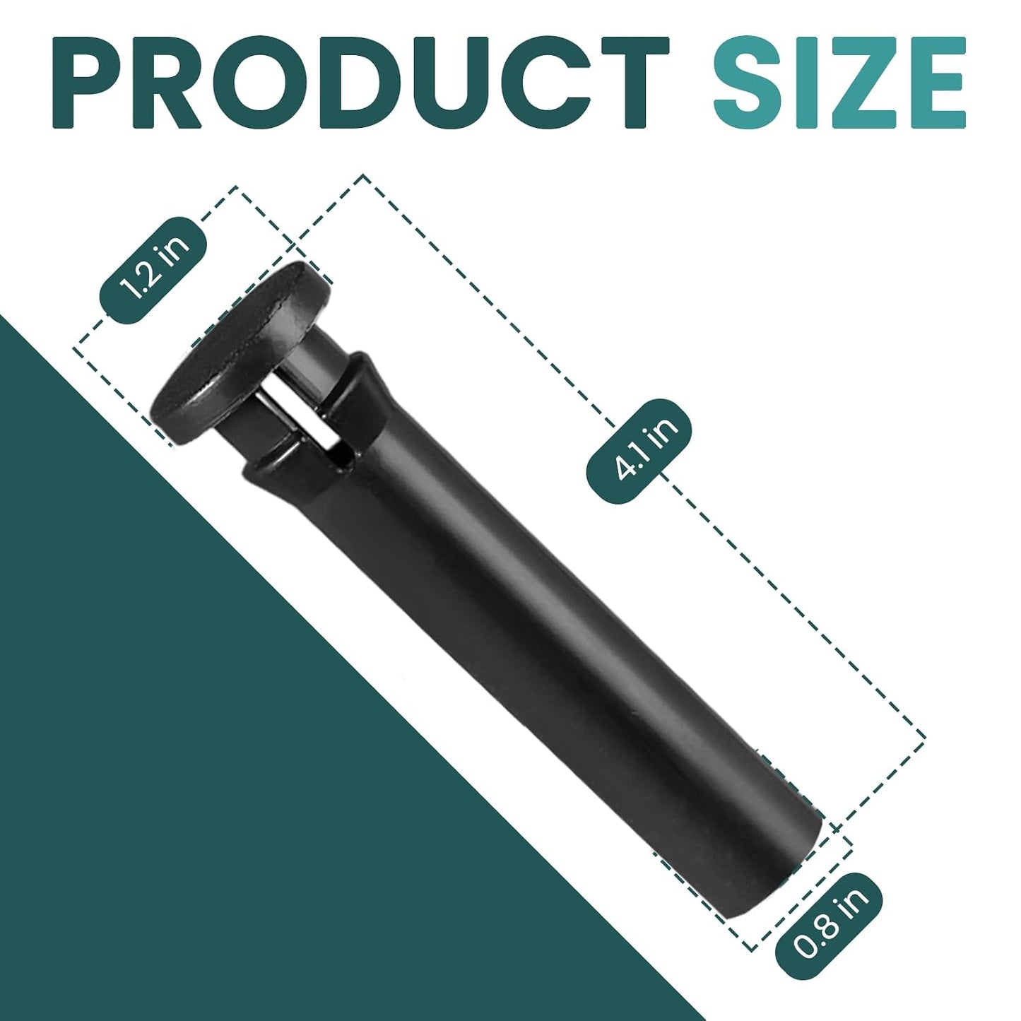 Zookpr 2 Pack Wheelie Trash Can Lid Hinge Pin, Compatible with Rehrig Sierra Huskylite 95-Gallon, Replacement for Household & Commercial Bins