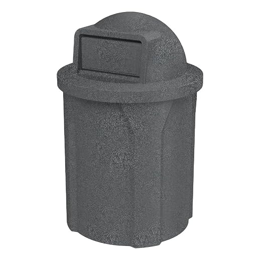 42 Gallon Round 100% Recycled Plastic Heavy-Duty Commercial Outdoor or Outdoor by SturdyEssentials