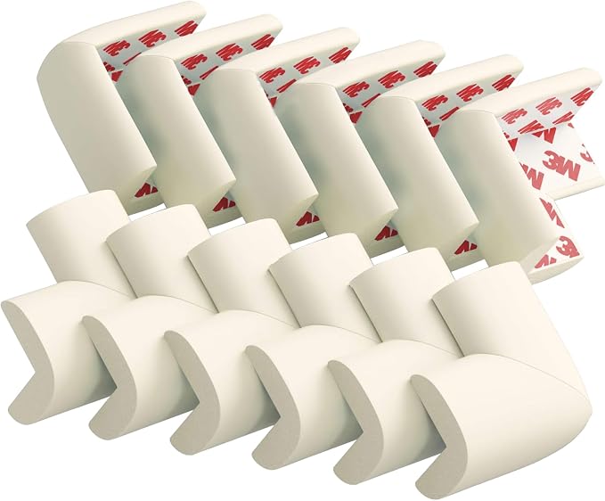 12 Pack Corner Protector Baby Proofing Edge and Corner Guards, Soft Safety by USfloatwishes