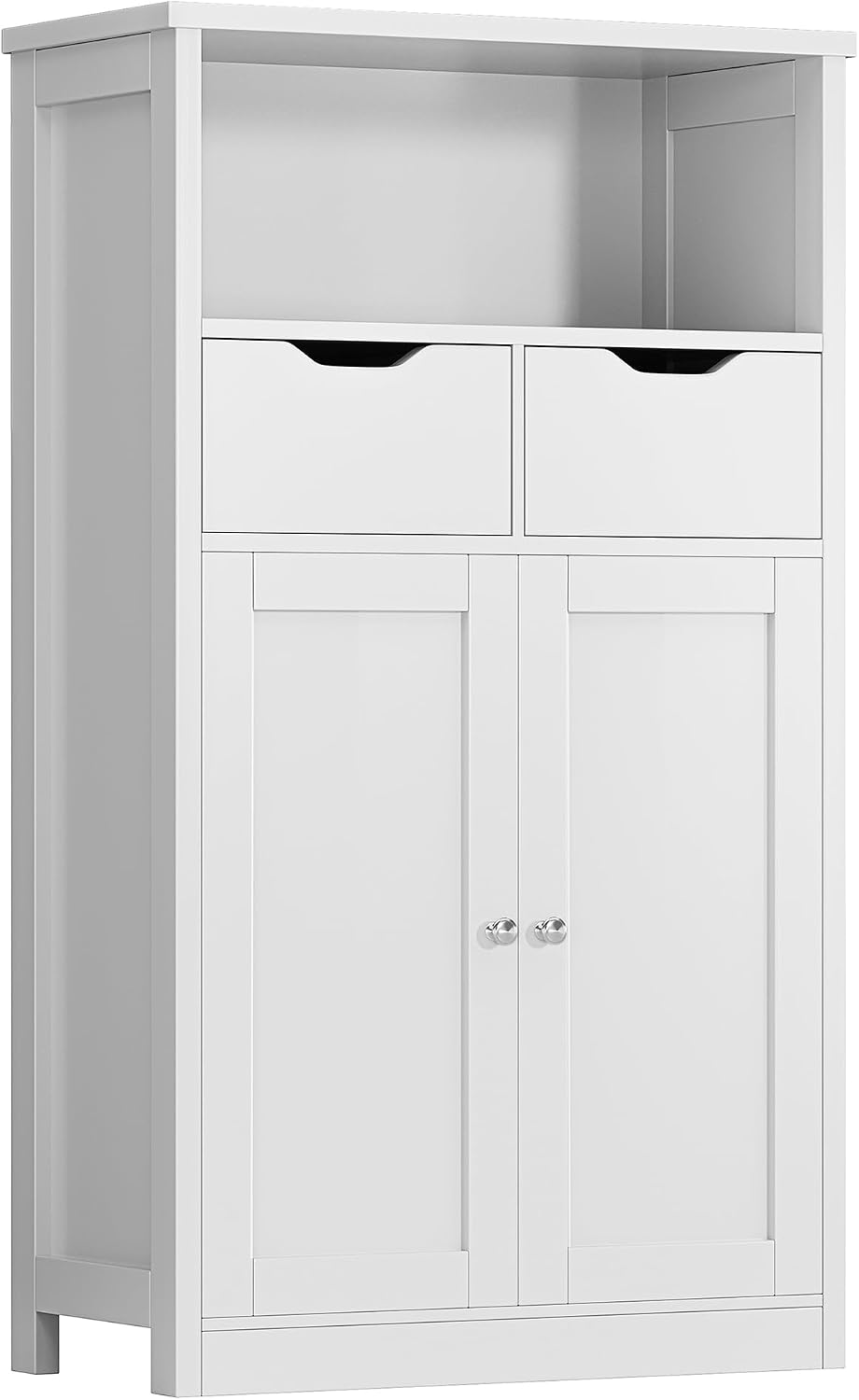 Shintenchi Floor Storage Cabinet, Bathroom Storage Organizer with Doors and D...