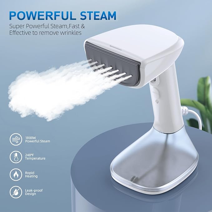 Steamer for Clothes - 1800W Powerful Steam - Image 2