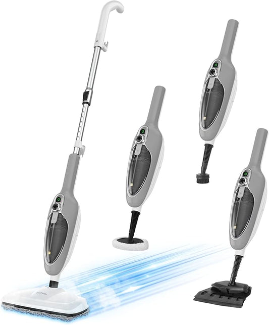 Steam Mop - 10-in-1 MultiPurpose Handheld Steam Cleaner Detachable Floor Steamer by GorFanty