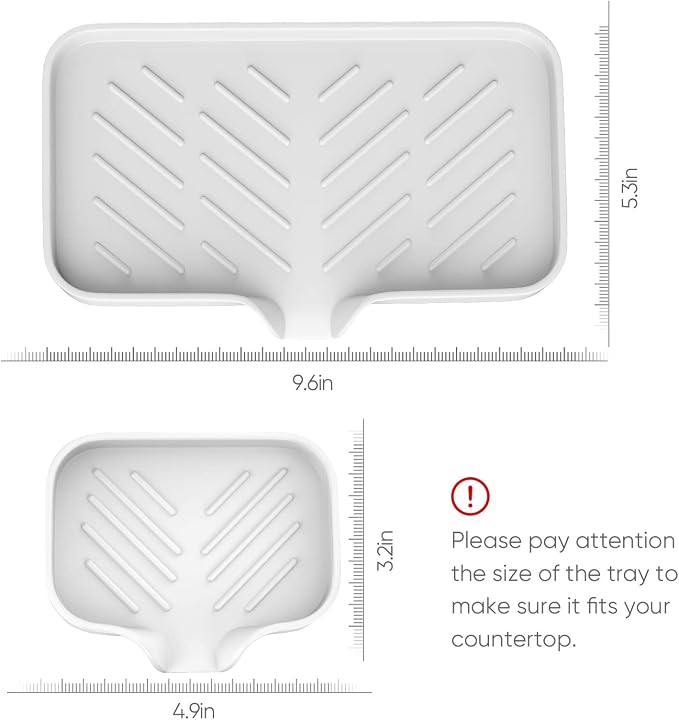 Kitchen Soap Tray, Kitchen Sink Tray Sponge Tray Kitchen Sponge Holder Self - Image 2