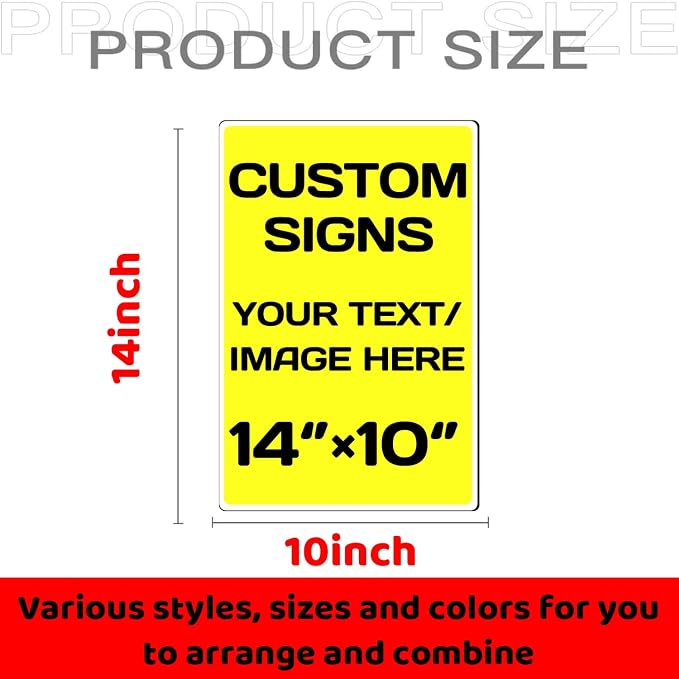 Personalized Aluminum Metal Signs - Image 2