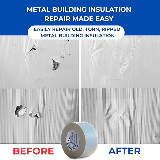 BlueTex Insulationㅤ 3" Wide x 180' Long White Vapor Barrier Seam Tape - Image 6