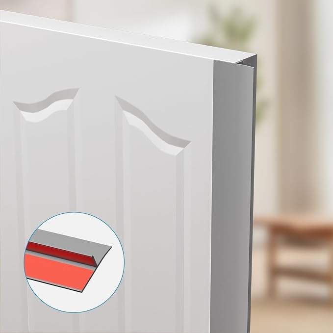 T-Shaped Door Draft Stopper, 1.97 in x 20 Ft Silicone Seal Strip - Image 8