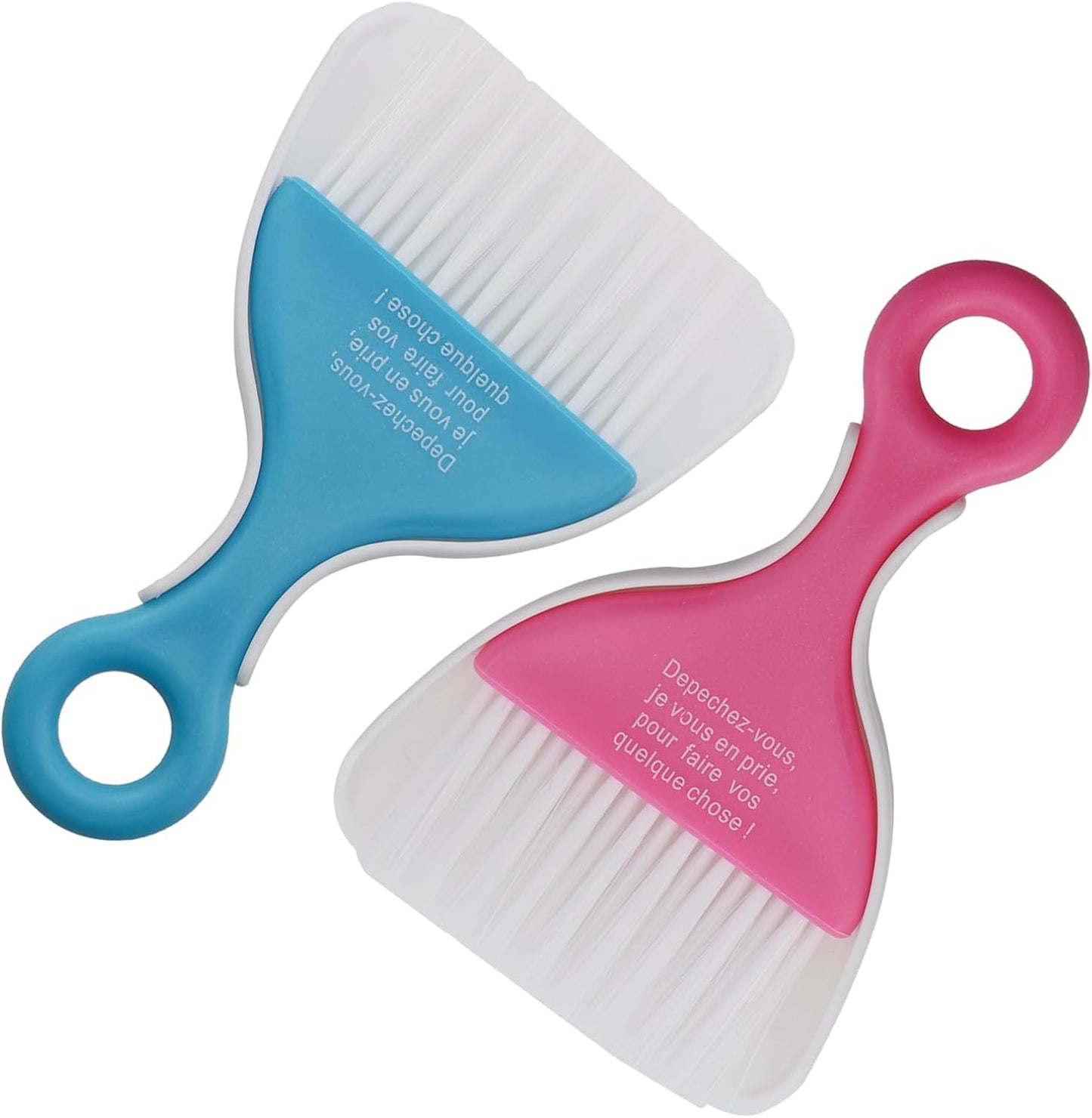 2PCS PP Plastic Small Broom and Dustpan Set Compact Desktop Sweeper Multifunctional Mini Cleaning Tool Suitable for Keyboards Car Interiors Worktops