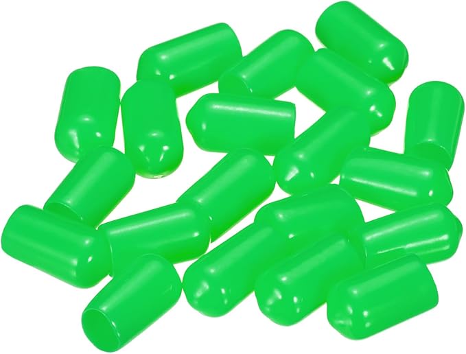uxcell 20pcs Rubber End Caps 8mm ID Vinyl PVC Round Tube Bolt Cap Cover Screw - Image 4