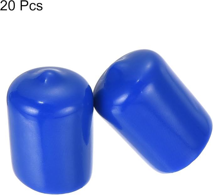uxcell 20pcs Rubber End Caps 15mm ID Vinyl Round Tube Bolt Cap Cover Screw - Image 2