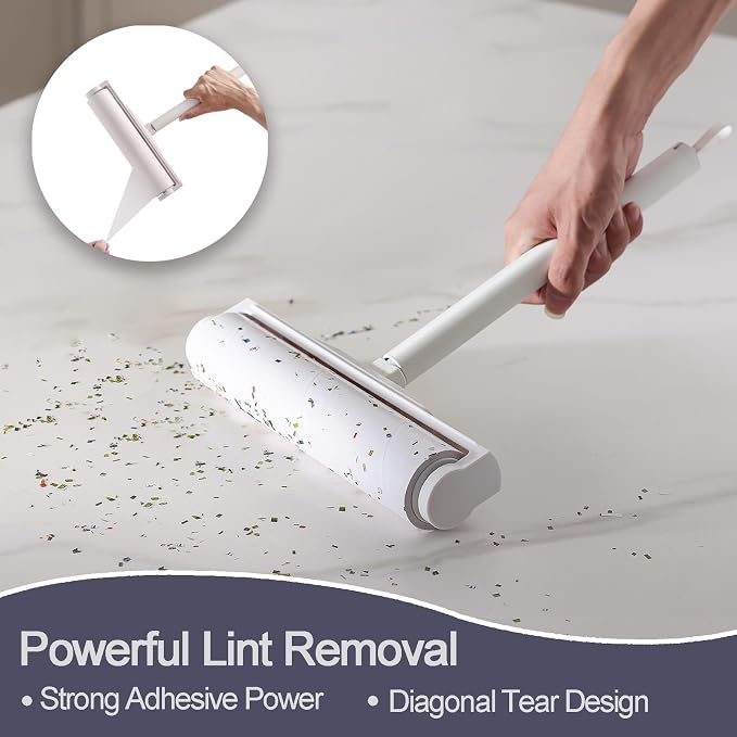 9.45 inch Large Surface Lint Roller Refills, Fits Most 9.45" Supersize Lint - Image 3