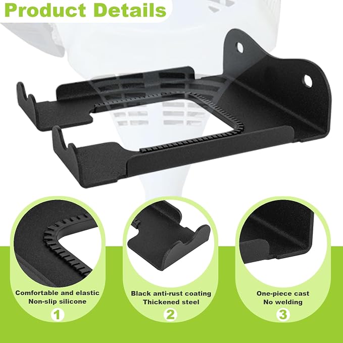 2Pcs Garage Organizer Trimmer Rack, Garden Power Tool Hanger Weed Whackers - Image 2