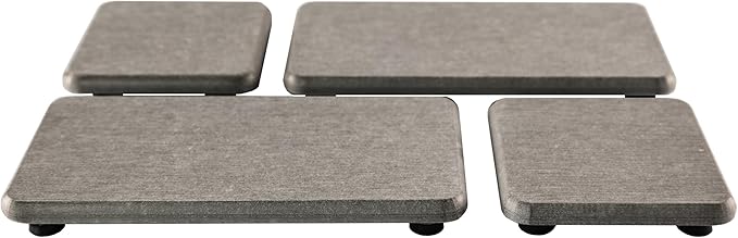 Set of 4 Water Absorbent Diatomite Coasters, Diatomaceous Earth Kitchen Soap by NiuYichee