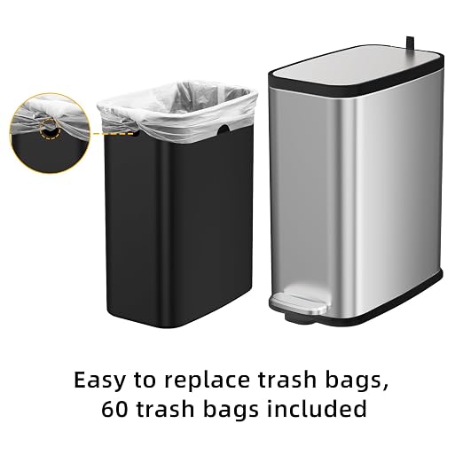 Stainless Steel Bathroom Trash Can - Image 6