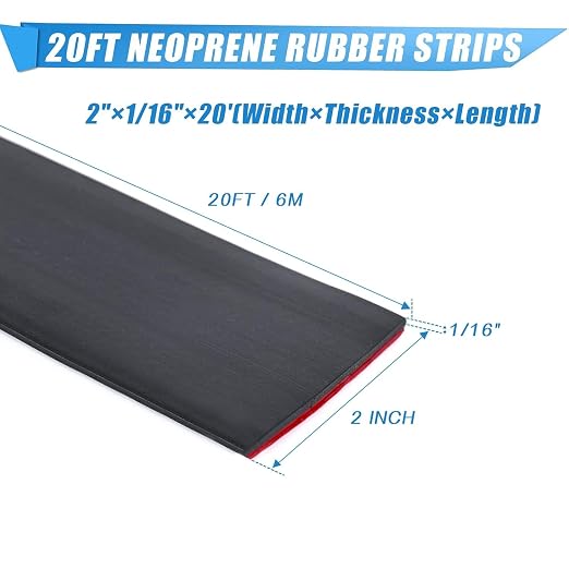 Neoprene Rubber Strips With Adhesive Backing - Image 2