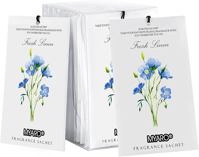 MYARO 12 Packs Linen Scented Sachets by MYARO