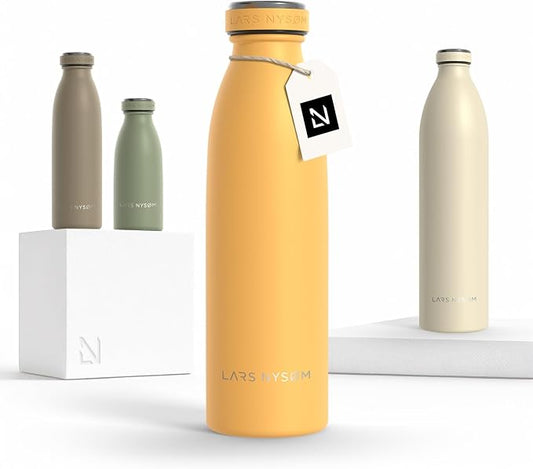 LARS NYSØM Stainless Steel Insulated Water Bottle 12oz 17oz 25oz 34oz 51oz | by LN