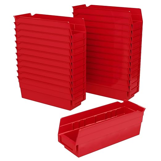 Akro-Mils 30120 Plastic Shelf Bins, Heavy Duty Storage Bins by Akro-Mils