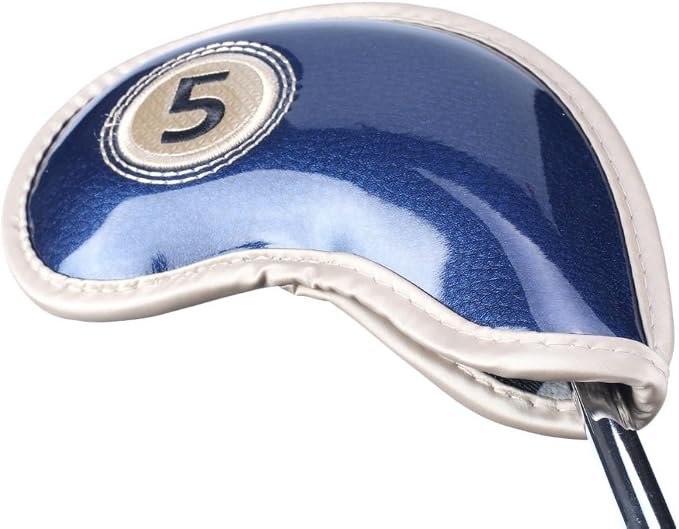 HISTAR 10pcs Crystal Pu Leather Golf Iron Head Covers Set Iron Club Headcover - Image 7