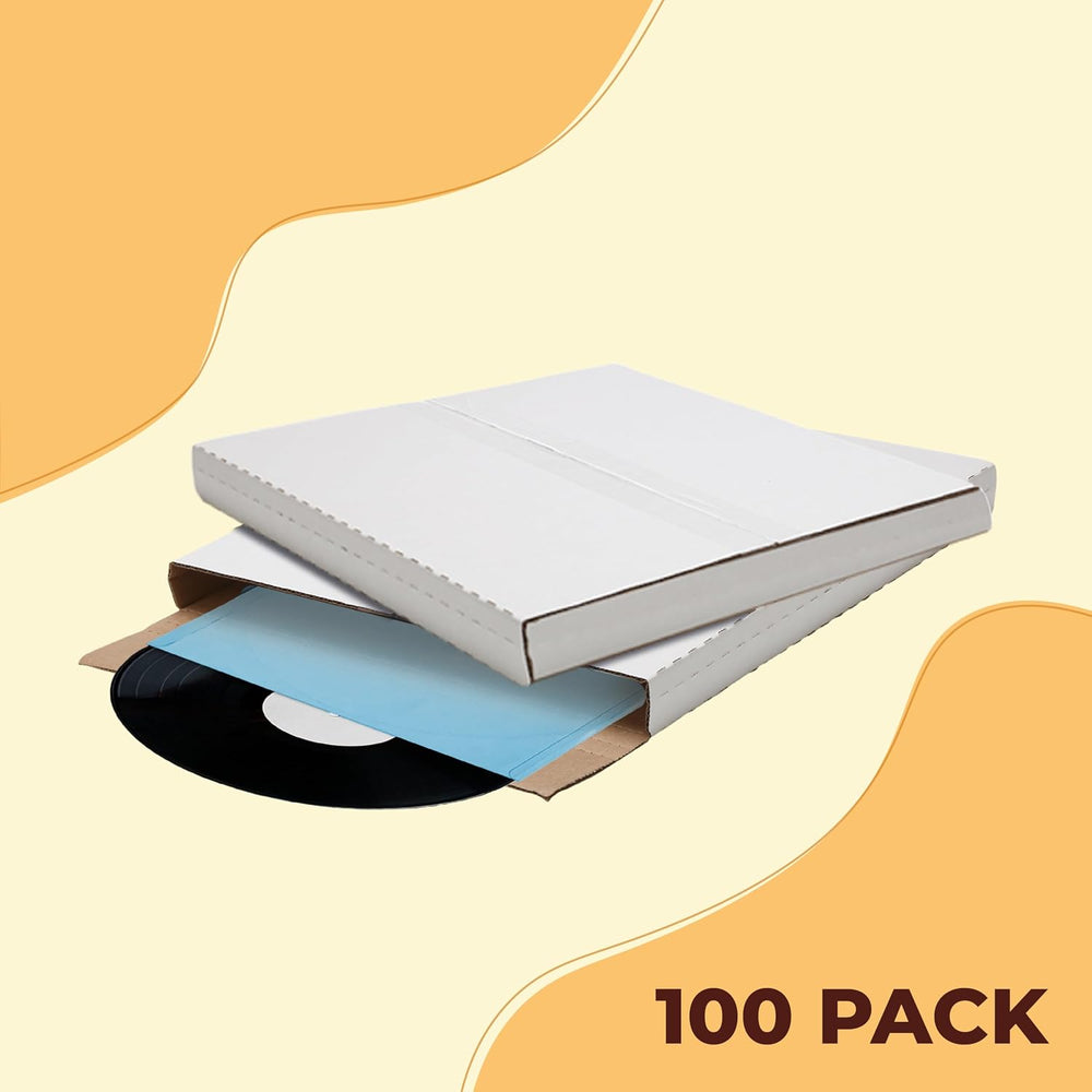 The Boxery 100 Pack - 45RPM Strong Record Mailer Boxes | 7.5" x 7.5&quot...