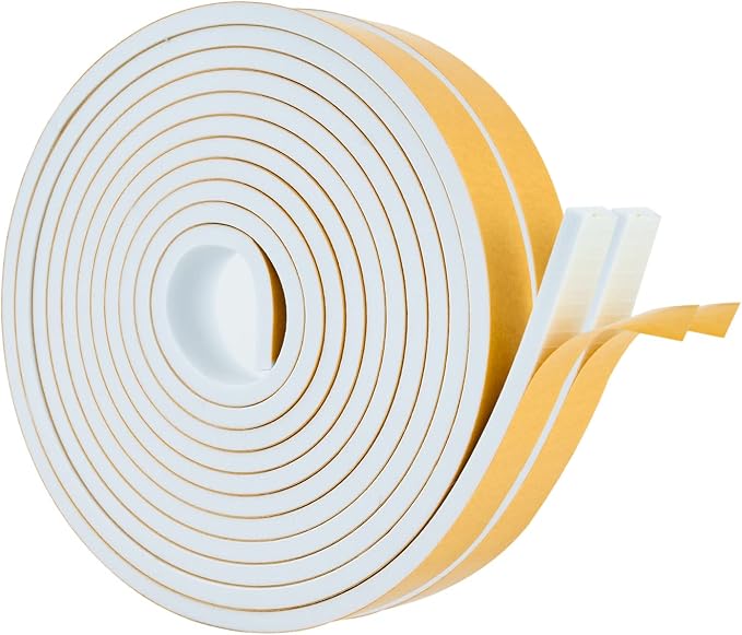 High Density Foam Weather Stripping Door Seal Strip Insulation Tape Roll by DualplexTalvania