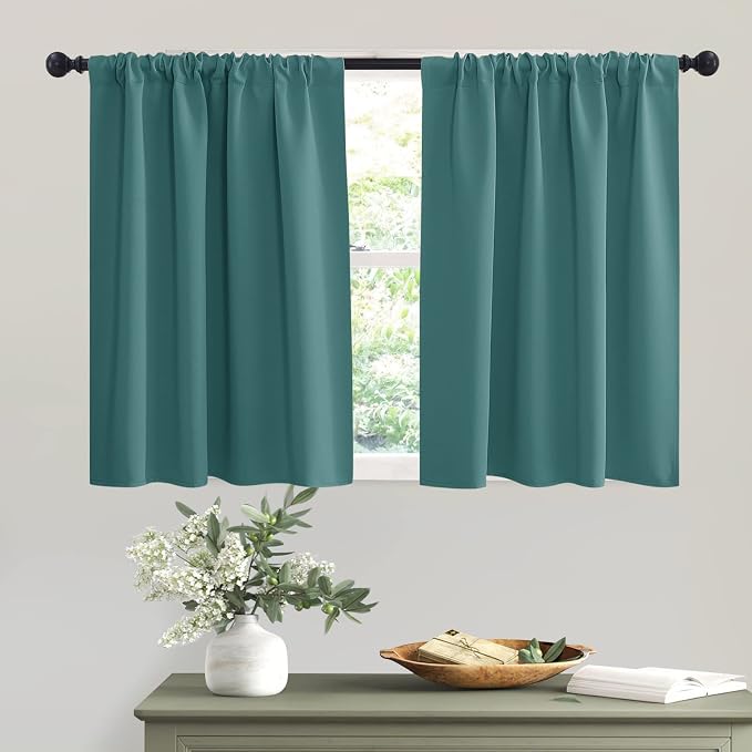 RYB HOME Kitchen Curtains Blackout by RYBHOME