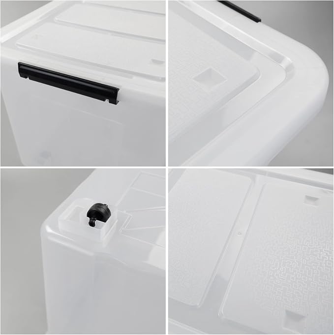 4 Packs 70L Large Plastic Storage Container - Image 3