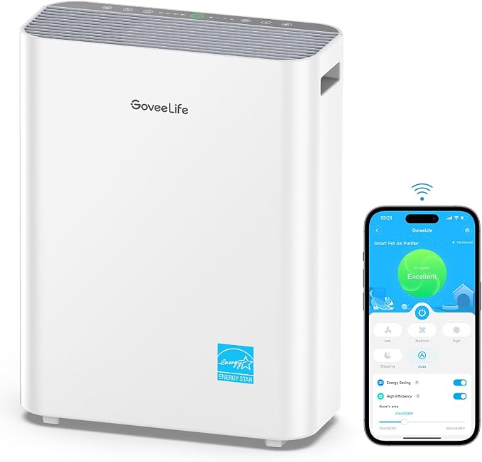 GoveeLife Smart Air Purifiers for Home Large Room, Air Purifiers for Pets by GoveeLife