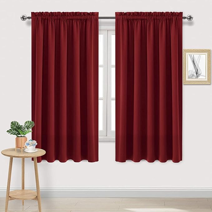 DWCN Blackout Curtains for Bedroom – Rod Pocket Thermal Insulated Noise by DWCN