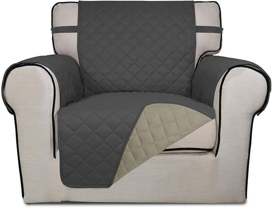 PureFit Reversible Quilted Sofa Cover, Water Resistant Slipcover Furniture by PureFit