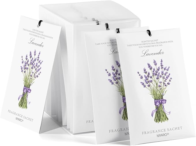 MYARO 12 Packs Lavender Scented Sachets Air Freshener - Image 9