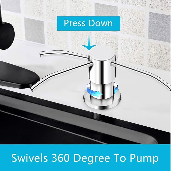 Soap Dispenser for Kitchen Sink, in Sink Soap Dispenser Pump, Say Goodbye to - Image 2