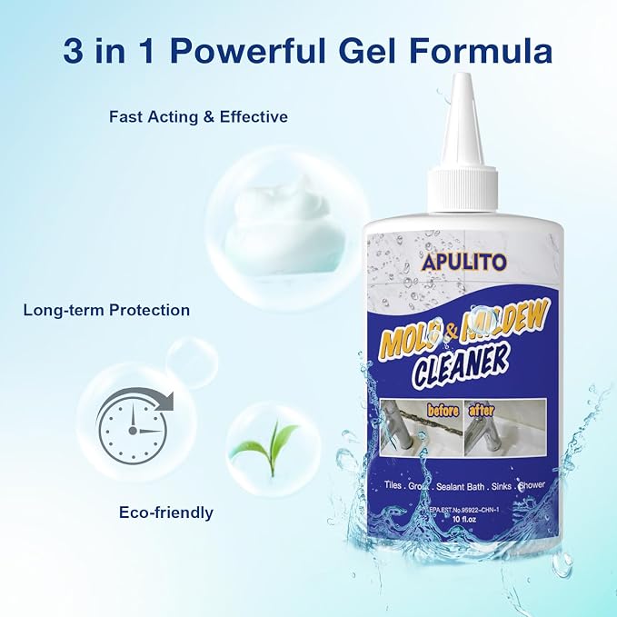 APULITO Household cleaner Gel for Bathroom Shower Kitchen Tile Sink Countertop - Image 2