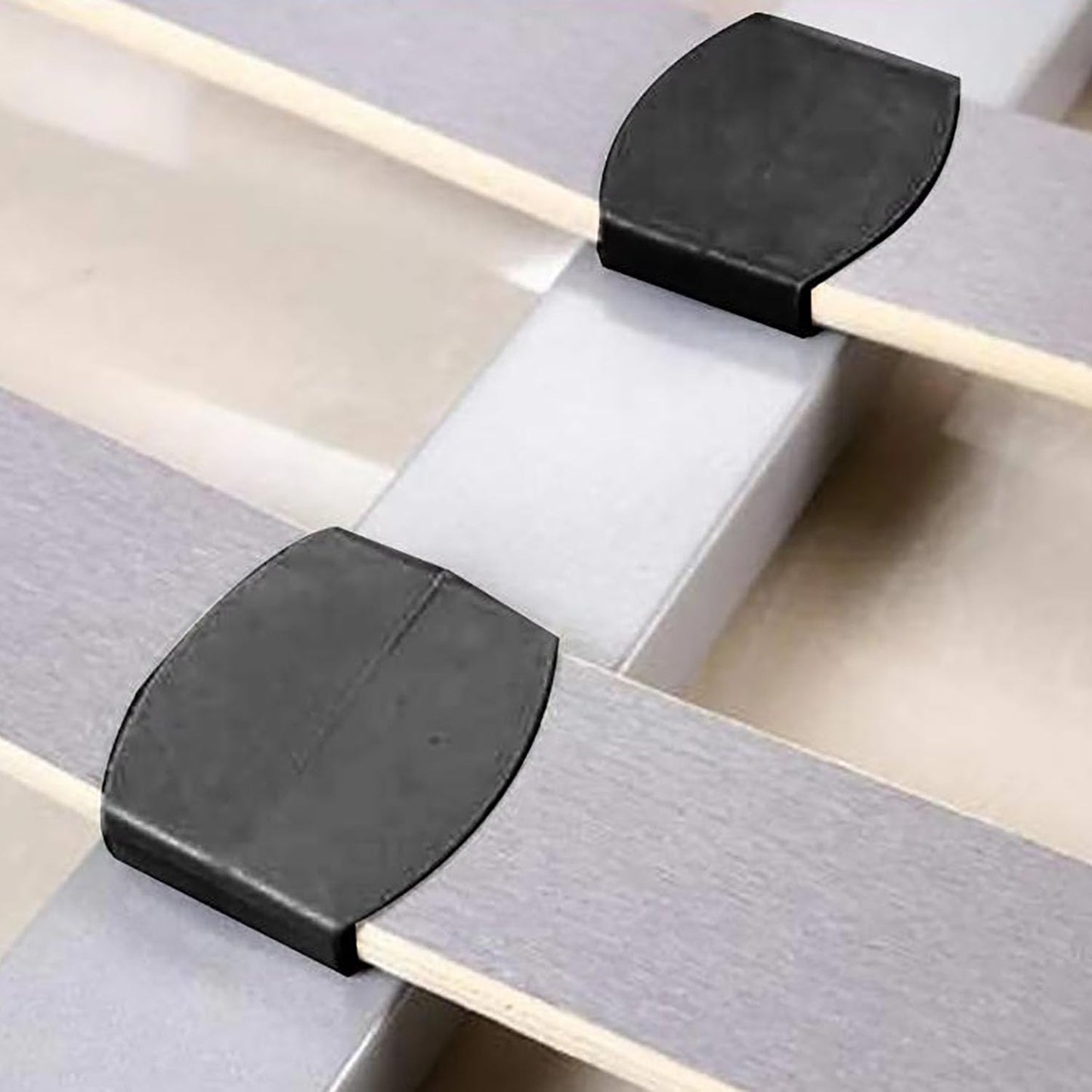 Lovelysp 20PCS Black Plastic Bed Central slats Bed Board Support Center Cover and end Cover Replace the Bed Board Support End Cover Used for Fixing the Wooden Board (50×9mm / 1.96×0.35inch)