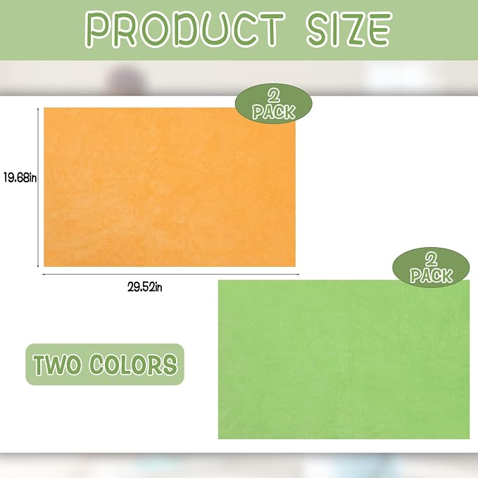 4 Pack Extra Large Microfiber Cleaning Cloths 20"x30", Lint-Free Reusable Towels - Image 2