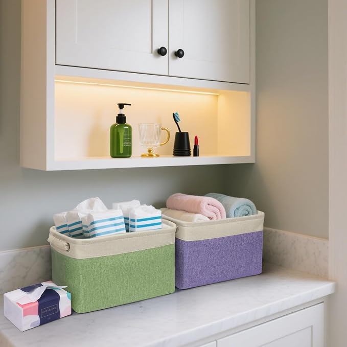 BALEINE 2 Pack Fabric Storage Bins - Image 5