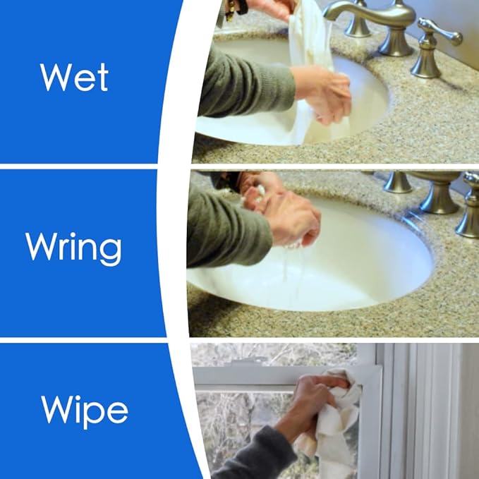Microfiber Magic 4 Pack Glass & Mirror Cleaning Cloths - Image 3