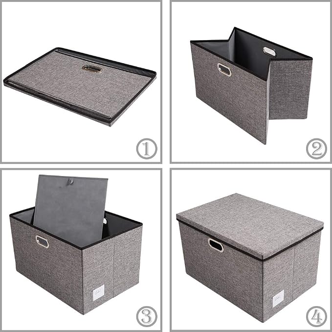 PRANDOM Extra Large Collapsible Storage Bins - Image 5