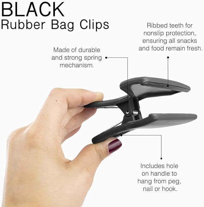 COOK WITH COLOR Bag Clips, Heavy Duty Chip Clip and Refrigerator Magnet Clips - Image 2
