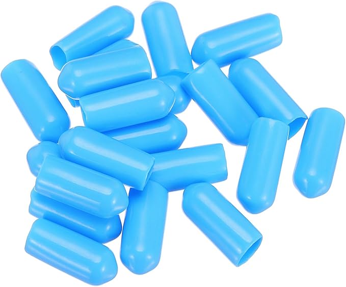 uxcell 20pcs Rubber End Caps 6mm ID Vinyl PVC Round Tube Bolt Cap Cover Screw - Image 4